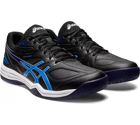 Asics COURT SLIDE 2 Sports Running Shoes Black/Electric Blue 1041A194