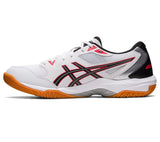 Asics GEL-ROCKET 10 Indoor Court Shoe White/Classic Red 1071A054